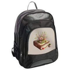 Floral Book Backpack, Botanical Design, Literary Gift, Flower Book Bag, Unique Backpack, Nature Lover Backpack, Bookworm Backpack - Tawshia