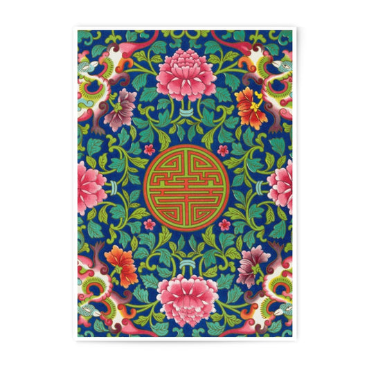 Floral Photographic Print, Asian Design, Vintage Floral Art, Botanical Illustration, Home Decor, Wall Art, Floral Print, Pink Flowers - Tawshia