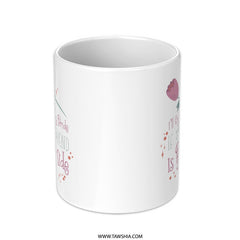 Bride Best Friend Mug, Bridal Party Gift, Wedding Day Present, Bridesmaid Mug, Custom Coffee Mug, Gift for Bestie, Floral Wedding Mug - Tawshia