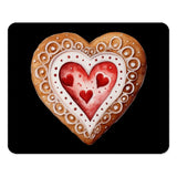 Heart Cookie Mouse Pad, Love, Valentine's Day Gift, Baked Treat Art, Cute Mousepad, Desk Accessory, Computer Accessory, Office Decor - Tawshia