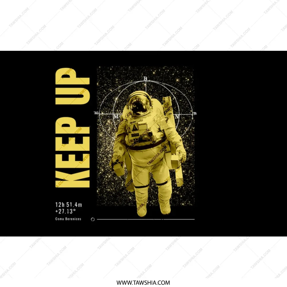 Keep Up Astronaut Space Exploration Graphic product