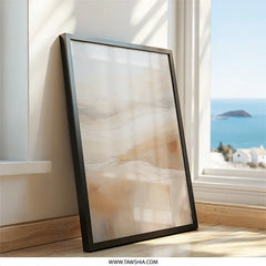 Abstract Landscape Wall Art, Neutral Tones Painting, Modern Art Print, Minimalist Home Decor, Contemporary Wall Decor, Calm Artwork - Tawshia