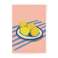 Lemon Still Life Photographic Print, Citrus Art Print, Kitchen Wall Art, Fruit Photography, Colorful Food Art, Modern Home Decor - Tawshia