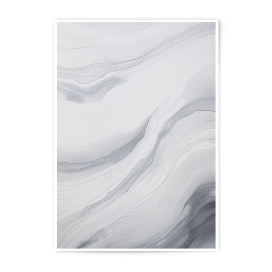 Abstract Art Photographic Print, Grey Wave Art, Modern Wall Decor, Minimalist Art Print, Fluid Art Print, Home Decor, Wall Art - Tawshia