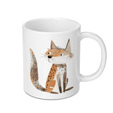 Cute Fox Mug, Animal Lover Gift, Coffee Mug, Tea Mug, Unique Mug, Gift for Her, Gift for Him, Fox Design Mug, Novelty Mug - Tawshia