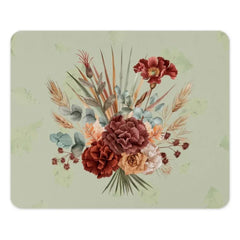 Floral MousePad, Flower Bouquet, Botanical Mouse Pad, Boho Desk Decor, Office Accessories, Computer Mat, Ergonomic Mousepad, Floral Gifts - Tawshia