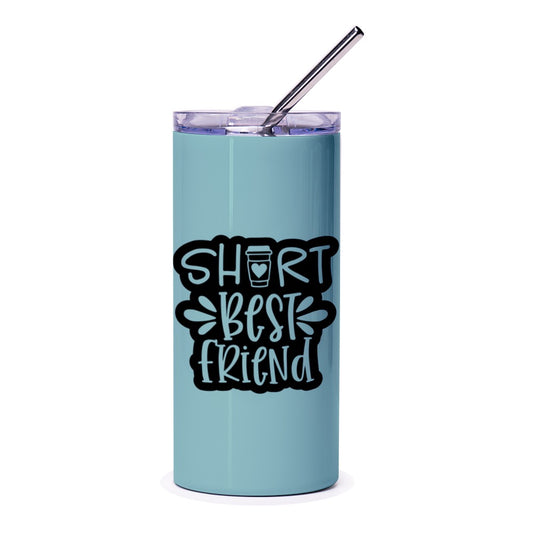 Short Best Friend Tumbler, Coffee Lover Gift, Bestie Tumbler, Friendship Gift Idea, Cute Tumbler, Friend Tumbler, Gift for Friends - Tawshia