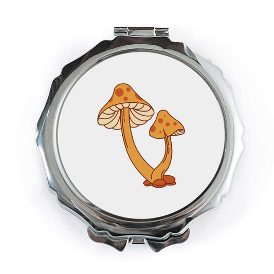 Mushroom Pocket Mirror, Funky Fungi Makeup Mirror, Cute Compact Mirror, Travel Mirror, Aesthetic Mirror, Trendy Pocket Mirror for Girls - Tawshia