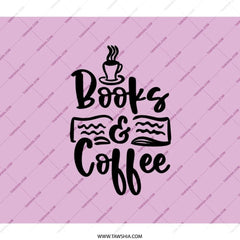 Books and Coffee Backpack, Book Lover Backpack, Coffee Addict Backpack, Stylish Backpack, Everyday Backpack, Gift for Readers - Tawshia