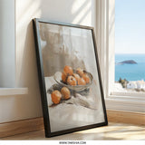 Tangerine Painting Wall Art, Abstract Fruit Print, Still Life Artwork, Modern Kitchen Decor, Orange Citrus Art, Printable Wall Decor - Tawshia