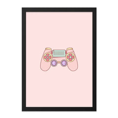 Pastel Gaming Controller Wall Art, Gamer Room Decor, PlayStation Inspired Print, Aesthetic Wall Decor, Video Game Art, Cute Gaming Gift - Tawshia