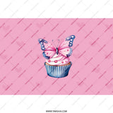Butterfly Cupcake Tumbler, Pink Tumbler, Cute Tumbler, Gift for Her, Birthday Gift, Stainless Steel Tumbler - Tawshia