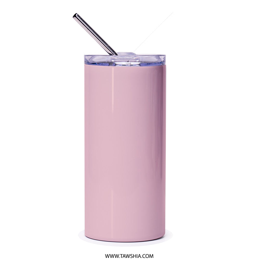 Pink Flower Pot Tumbler, Floral Tumbler, Unique Flower Design Tumbler, Trendy Tumbler, Aesthetic Tumbler, Gift Idea Tumbler, Drinkware - Tawshia