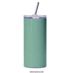 Sleek Mint Colored Insulated Tumbler with Straw product type