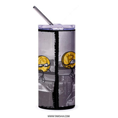 Cartoon City Scene with Characters Tumbler product
