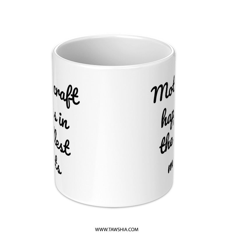 Mothers Craft Happiness Mug, Mom Gift, Inspirational Coffee Cup, Thoughtful Present, Mother's Day Idea, Everyday Mug - Tawshia