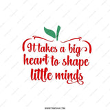 Teacher Appreciation Pillow, Big Heart Little Minds, Thank You Teacher Gift, End of Year Gift, Teacher Retirement Pillow - Tawshia