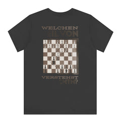 Chess-Themed T-Shirt with German Text product type