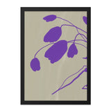 Purple Floral Wall Art, Botanical Art Print, Abstract Flower Decor, Trendy Home Decor, Modern Wall Art, Purple Flower Painting - Tawshia