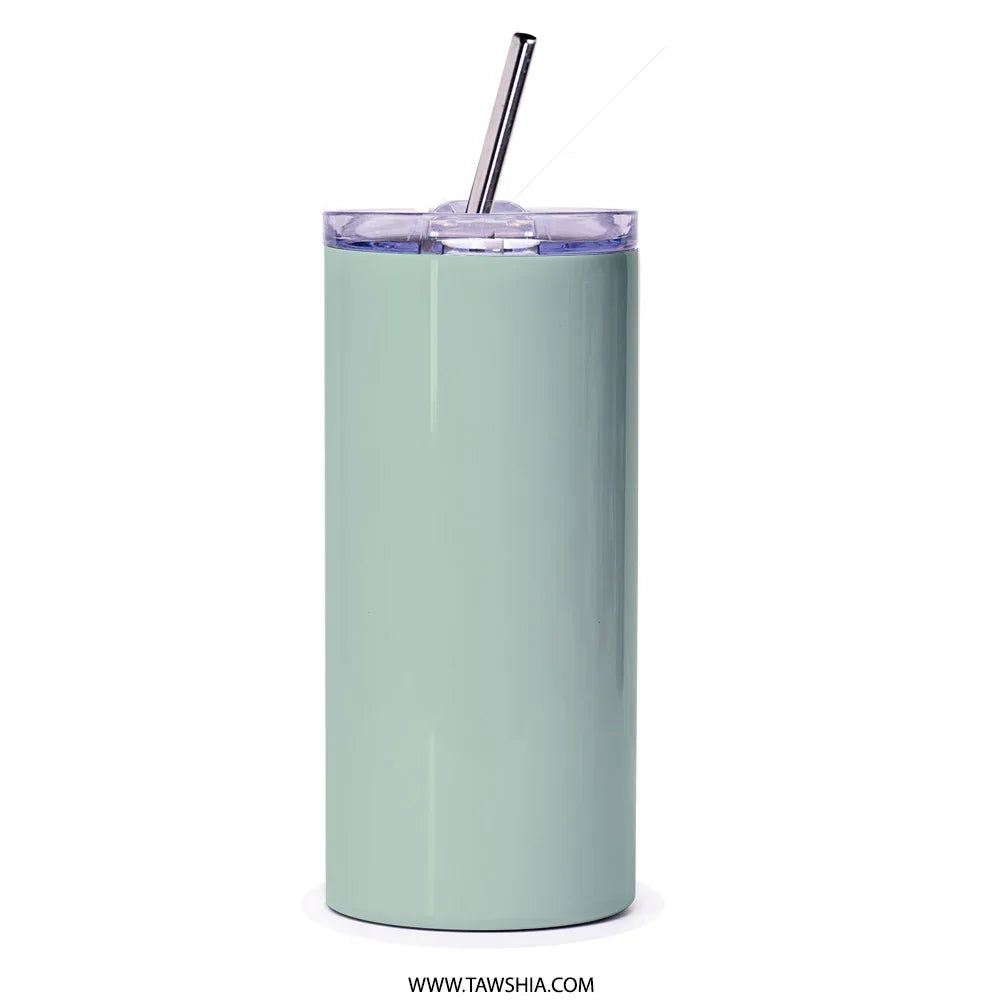 Mint Green Tumbler with Straw for Cold Drinks product