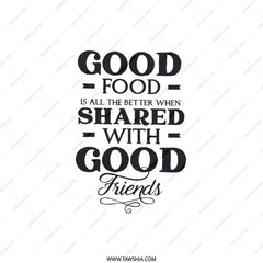 Good Food Good Friends Pillow, Foodie Pillow, Friendship Pillow, Home Decor Pillow, Decorative Pillow, Kitchen Pillow, Sharing Pillow - Tawshia