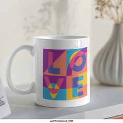 Colorful Love Text Design Mug product