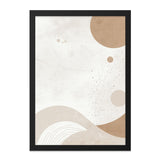 Abstract Wall Art, Beige Circles, Minimalist Art Print, Neutral Tone Decor, Modern Home Art, Geometric Art, Contemporary Wall Decor - Tawshia