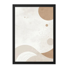 Abstract Wall Art, Beige Circles, Minimalist Art Print, Neutral Tone Decor, Modern Home Art, Geometric Art, Contemporary Wall Decor - Tawshia