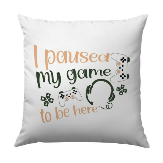Gamer Pillow, Funny Gamer Gift, Video Game, I Paused My Game, Gaming Room Decor, Gift for Teenager, Gamer Cushion, Gamer Decor, Geek Pillow - Tawshia