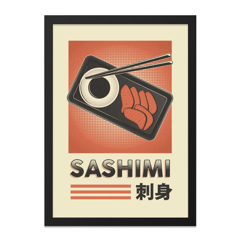 Sashimi Wall Art, Japanese Food Art, Restaurant Decor, Asian Cuisine Print, Sushi Lover Gift, Culinary Art Poster, Modern Kitchen Art - Tawshia
