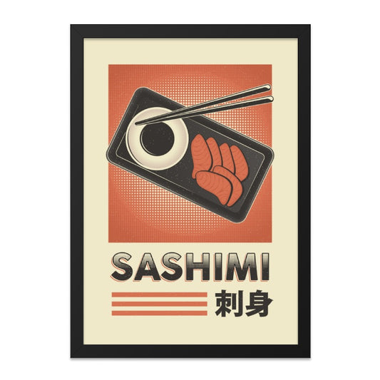 Sashimi Wall Art, Japanese Food Art, Restaurant Decor, Asian Cuisine Print, Sushi Lover Gift, Culinary Art Poster, Modern Kitchen Art - Tawshia