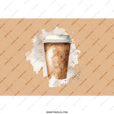 Coffee Cup Tumbler, Watercolor Style Tumbler, Gift For Coffee Lovers, Drinkware for Home, Personalized Tumbler, Hot and Cold Drinks - Tawshia