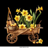 Daffodil Pinback Button, Flower Cart Badge, Spring Button, Floral Pin, Garden Decor, Yellow Flowers, Botanical Button, Gift Idea, Nature - Tawshia
