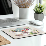 Floral Envelope Design on Desk Decor Mousepad product type