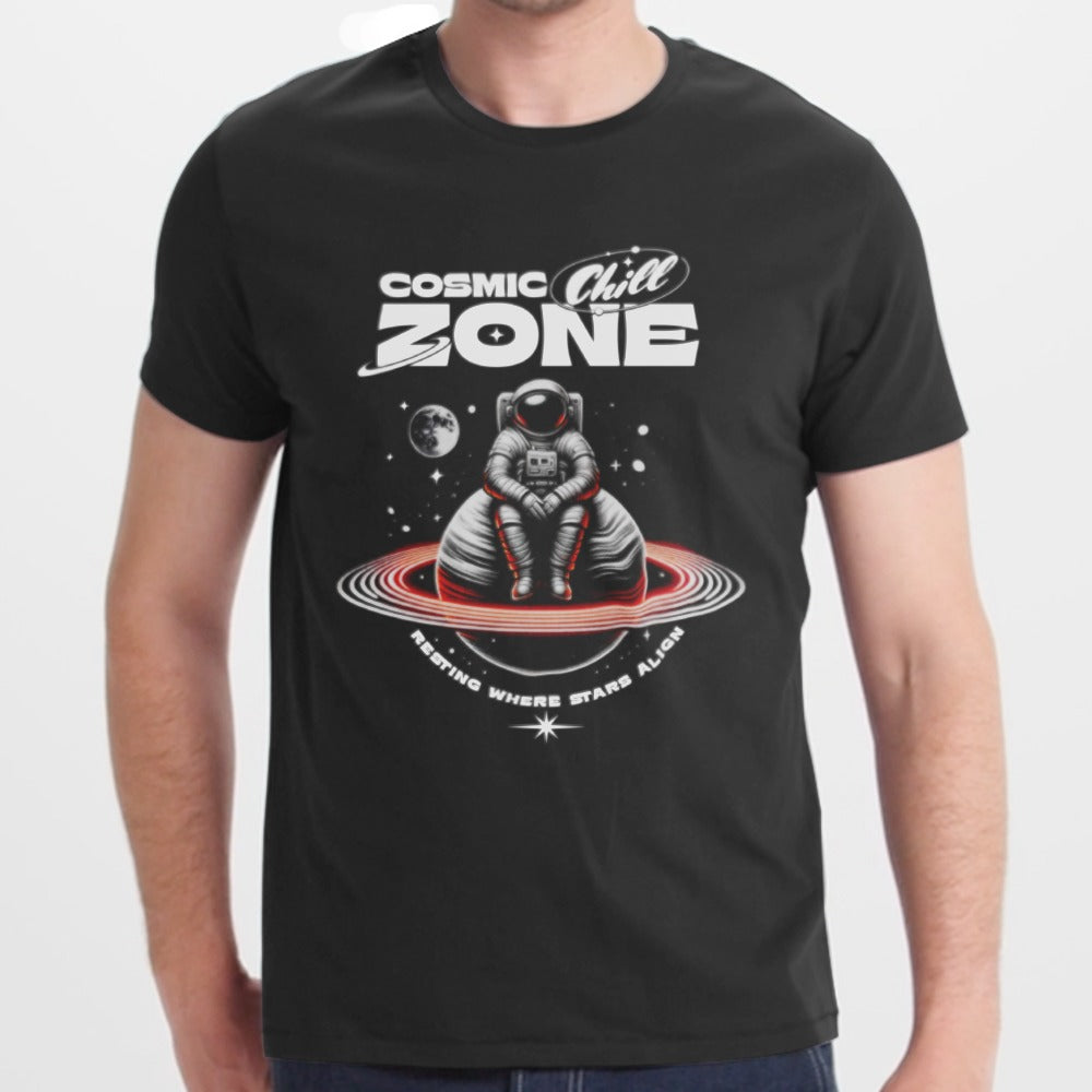 Cosmic Chill Zone Resting Astronaut Graphic T-shirt product type