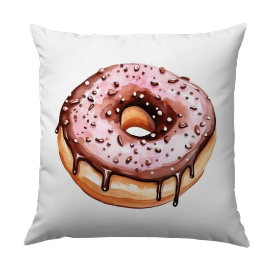 Donut Pillow, Foodie Decor, Sprinkle Donut, Cute Pillow, Kitchen Decor, Donut Lover Gift, Sweet Treat Pillow, Dessert Pillow - Tawshia