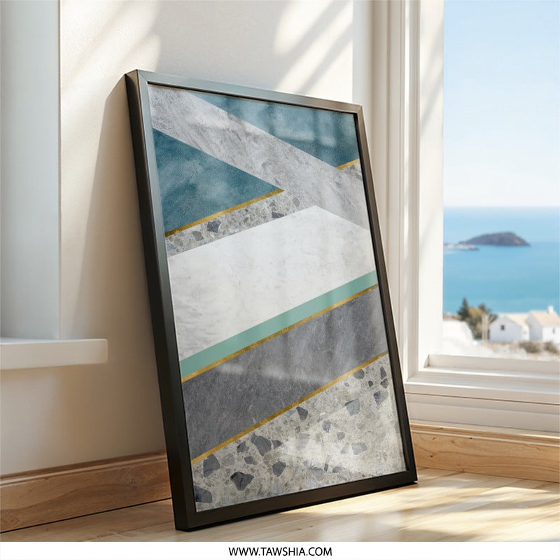 Geometric Wall Art, Modern Art Print, Abstract Decor, Contemporary Design, Minimalist Artwork, Home Decoration - Tawshia
