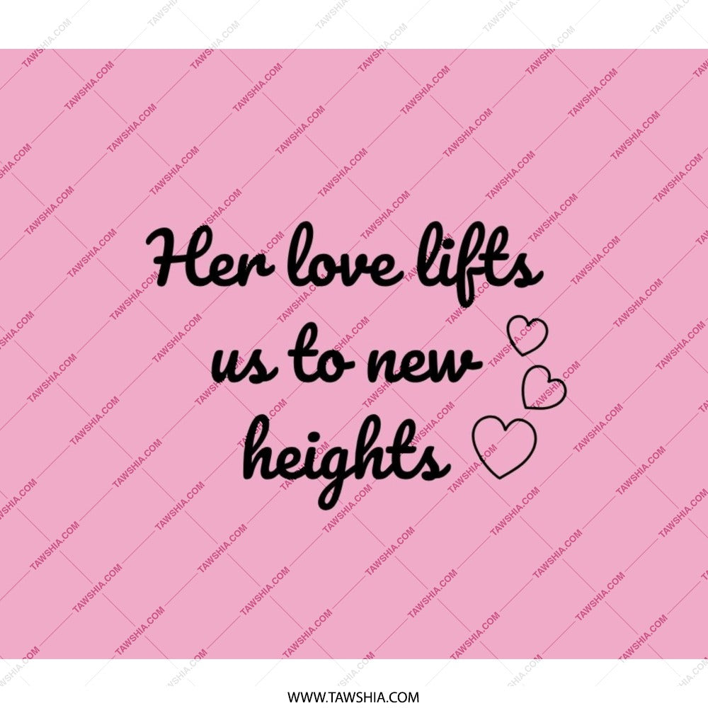 Love Lifts Backpack, Inspirational Quote Backpack, Gift For Her Backpack, Pink Hearts Design, Stylish Backpack, Trendy Backpack - Tawshia