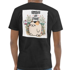 Smiles Are Free Cute Cat Graphic Printed T-shirt product
