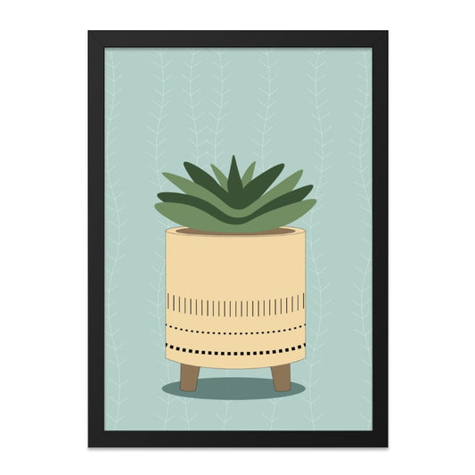 Minimalist Succulent Wall Art, Potted Plant Print, Boho Home Decor, Modern Art Print, Houseplant Lover Gift, Botanical Wall Decor - Tawshia