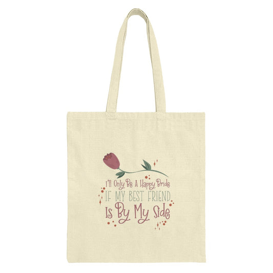 Best Friend Tote Bag, Friendship Quote Bag, Floral Tote, Pride Accessory, Gift for Friend, Cute Bag, Stylish Tote Bag, Everyday Bag - Tawshia