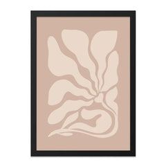 Beige Floral Wall Art, Abstract Flower Print, Neutral Home Decor, Modern Wall Decor, Botanical Art, Minimalist Wall Art, Living Room Art - Tawshia