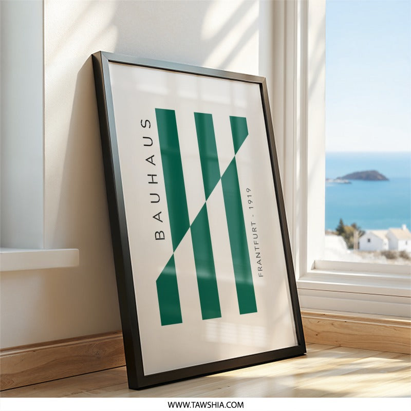 Bauhaus Wall Art, Minimalist Print, Geometric Art, Modern Home Decor, Frantfurt 1919, Stylish Wall Decor, Unique Artwork, Popular - Tawshia