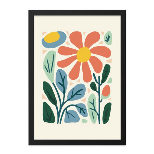 Floral Wall Art, Abstract Flower Print, Botanical Art Decor, Modern Home Art, Living Room Art, Gift Idea, Flower Child Art (136 characters) - Tawshia