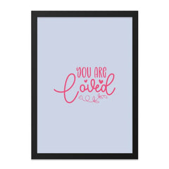 You Are Loved Wall Art, Positive Affirmation Print, Inspirational Home Decor, Nursery Art, Cute Gift Idea, Motivational Wall Decor - Tawshia