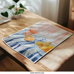 Citrus Still Life Photographic Prints, Summertime Refreshments Wall Art, Modern Kitchen Decor, Fruit Photography, Vibrant Home Decor - Tawshia