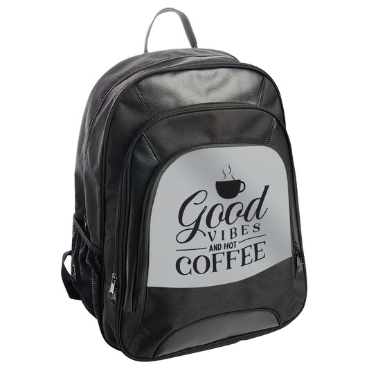 Good Vibes Backpack, Hot Coffee Backpack, Trendy Backpack, Stylish Backpack, Everyday Backpack, Travel Backpack, Laptop Backpack - Tawshia