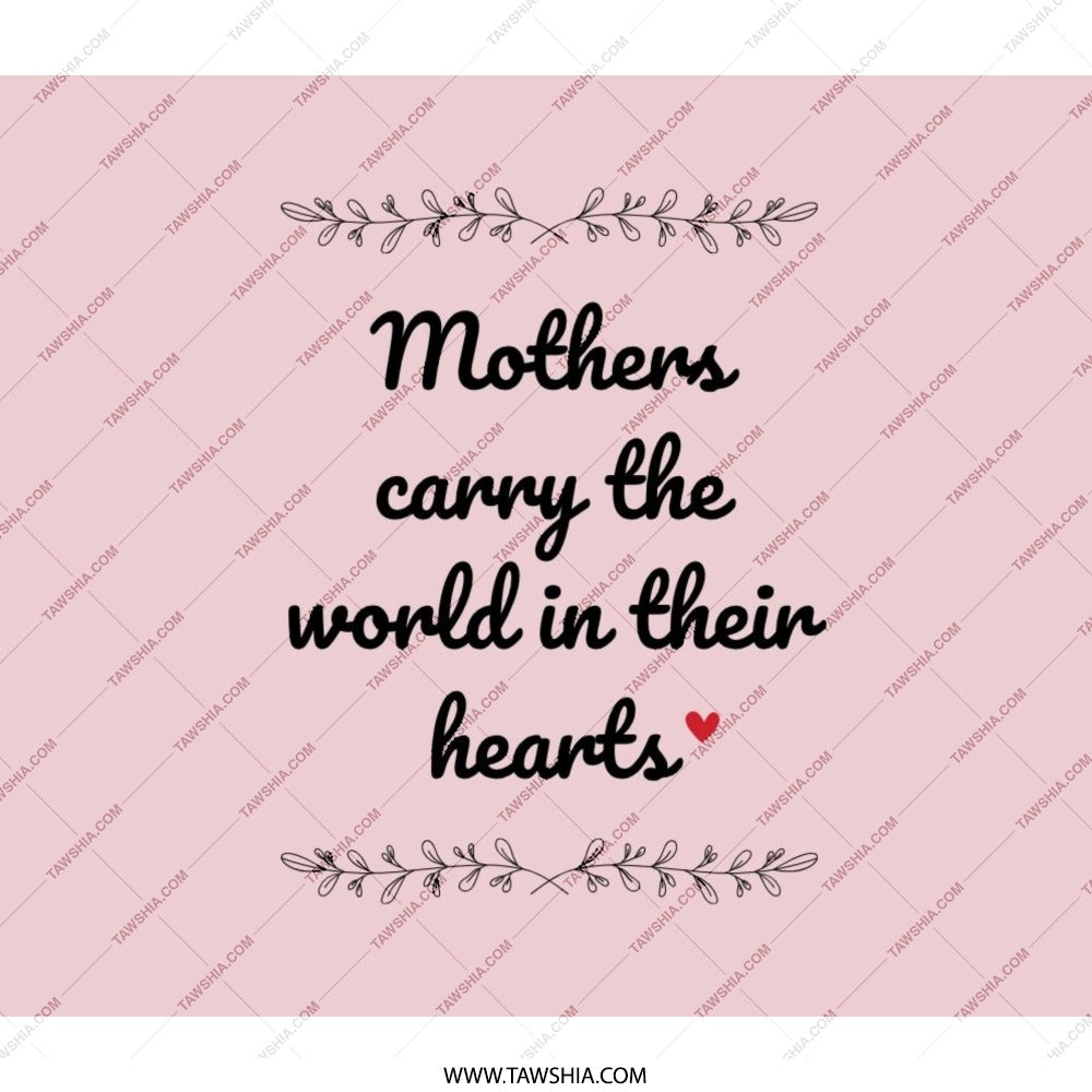 Mothers Day Backpack, Mom Quote Backpack, Mothers World Backpack, Gift for Mom, Mothers Day Gift, Heart Backpack - Tawshia