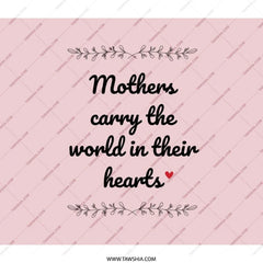 Mothers Day Backpack, Mom Quote Backpack, Mothers World Backpack, Gift for Mom, Mothers Day Gift, Heart Backpack - Tawshia