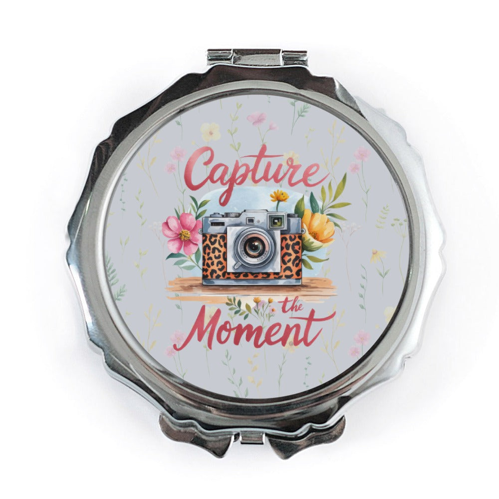 Capture the Moment Mirror, Floral Camera Mirror, Stylish Travel Mirror, Makeup Mirror, Photographer Gift, Unique Mirror Gift - Tawshia